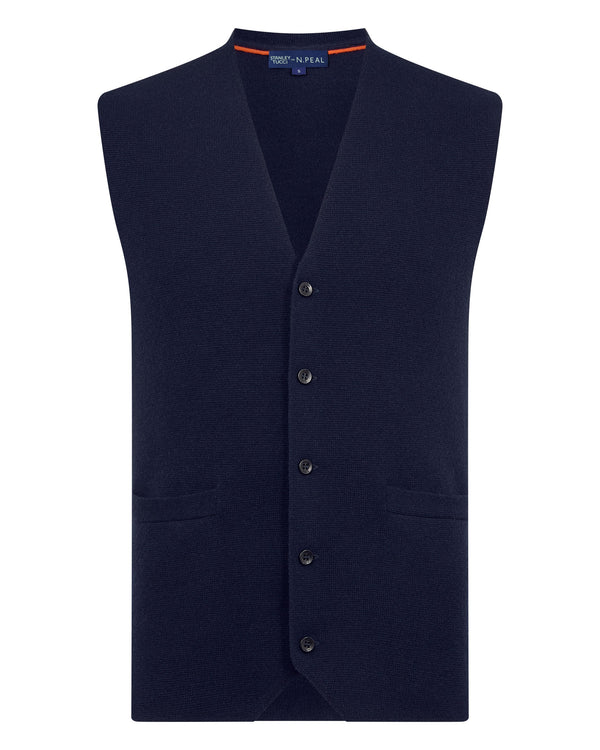 N.PEAL x TUCCI WAISTCOAT Navy Blue