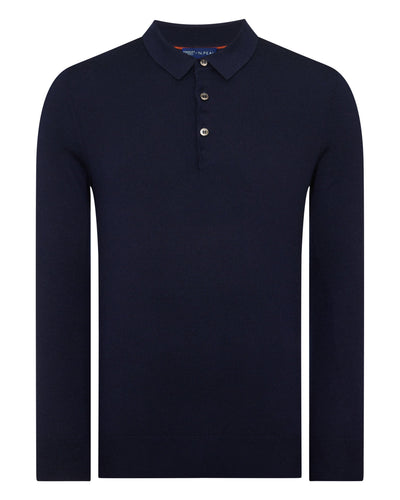 N.PEAL x TUCCI SUPERFINE POLO SHIRT Navy Blue