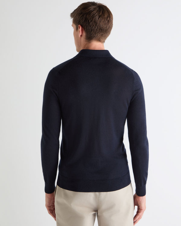 N.PEAL x TUCCI SUPERFINE POLO SHIRT Navy Blue