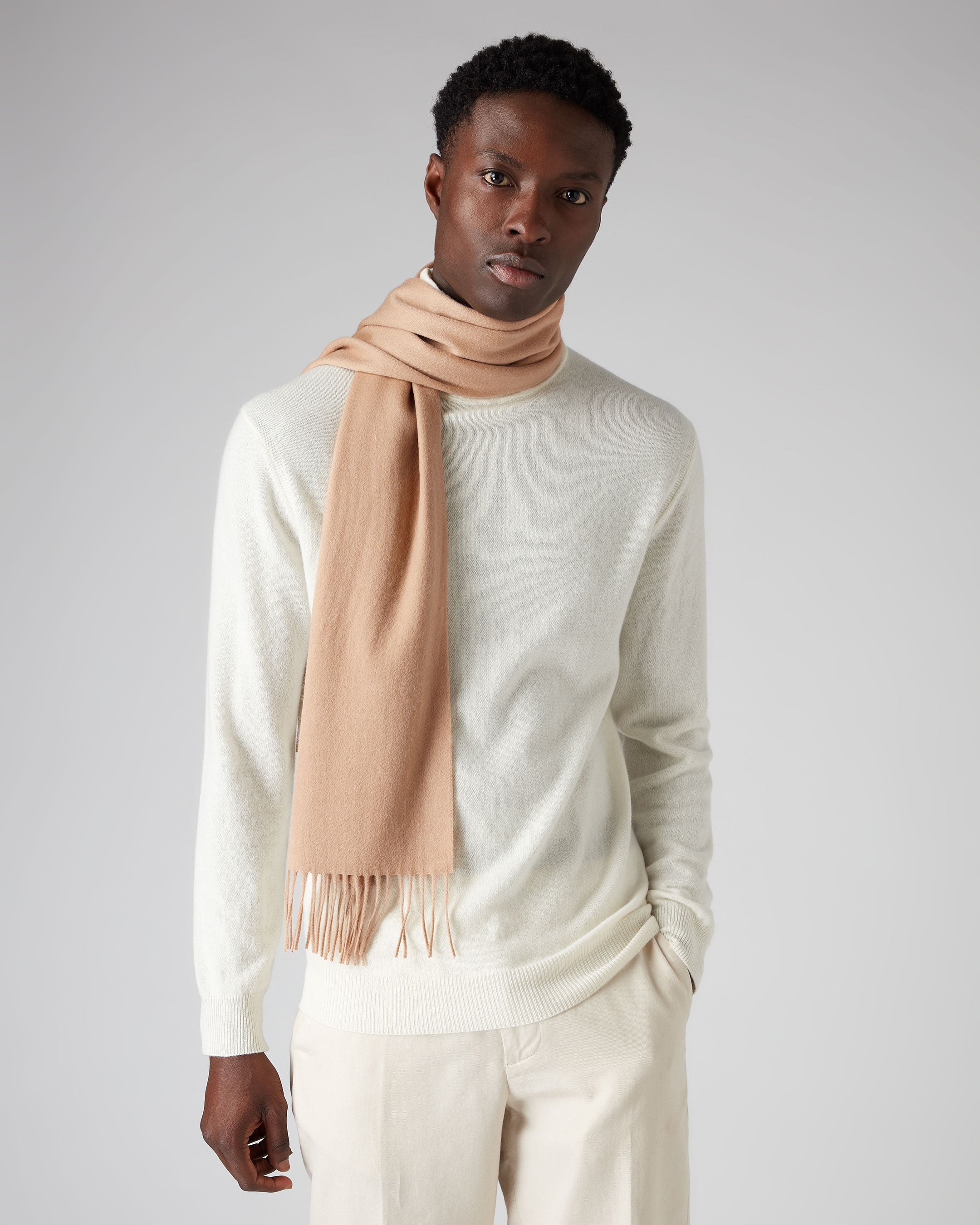 Narrow cashmere hot sale scarf