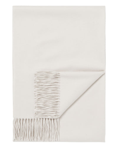 N.Peal Women's Woven Cashmere Shawl Snow Grey