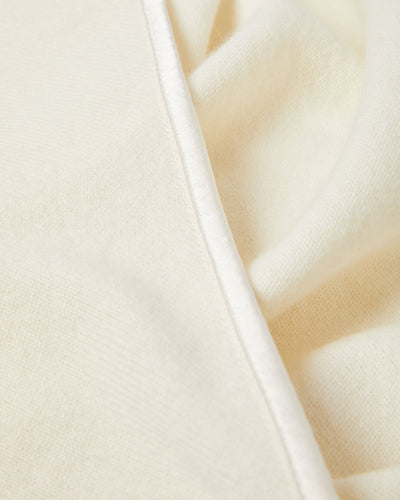 N.Peal Baby Hooded Cashmere Blanket New Ivory White