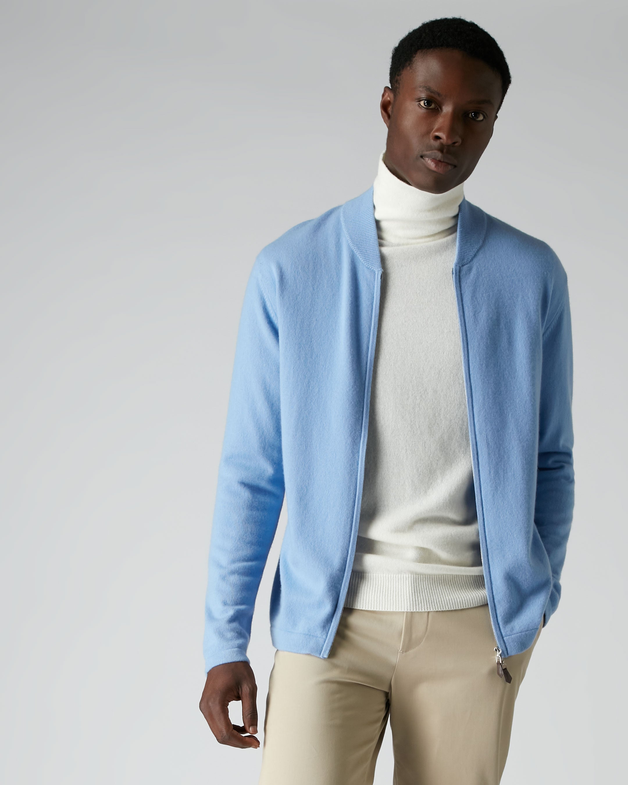 Light blue clearance bomber jacket mens