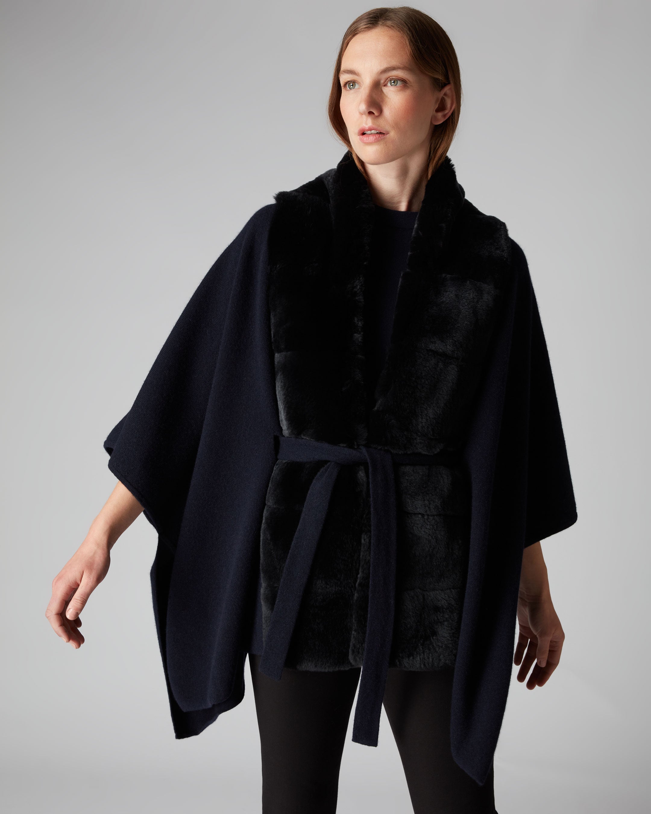 Cashmere capes best sale and wraps