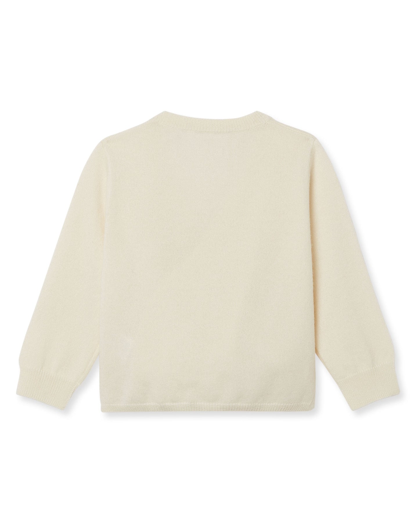 Wrap Cashmere Cardigan New Ivory White | N.Peal