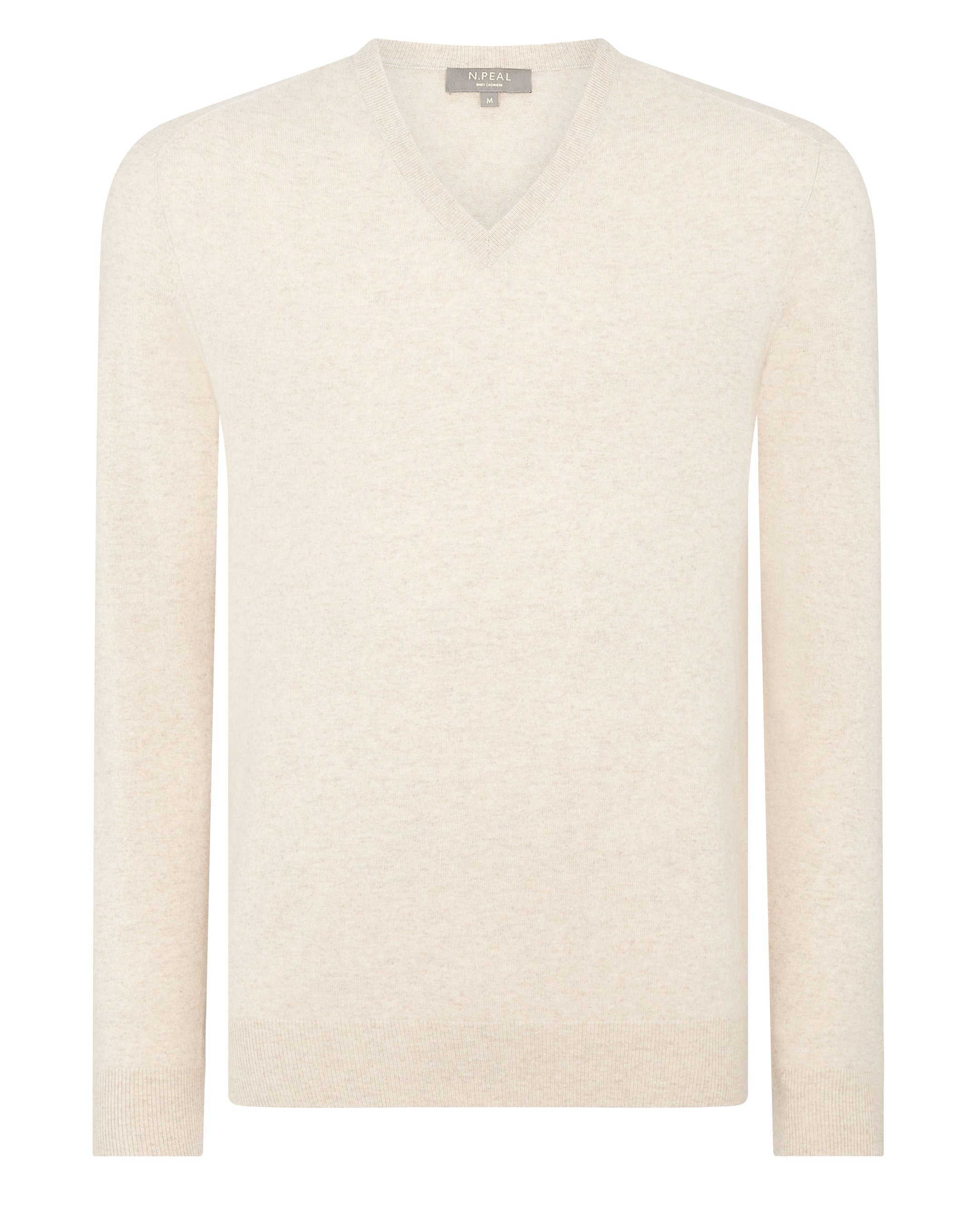 Mens cream hotsell v neck jumper