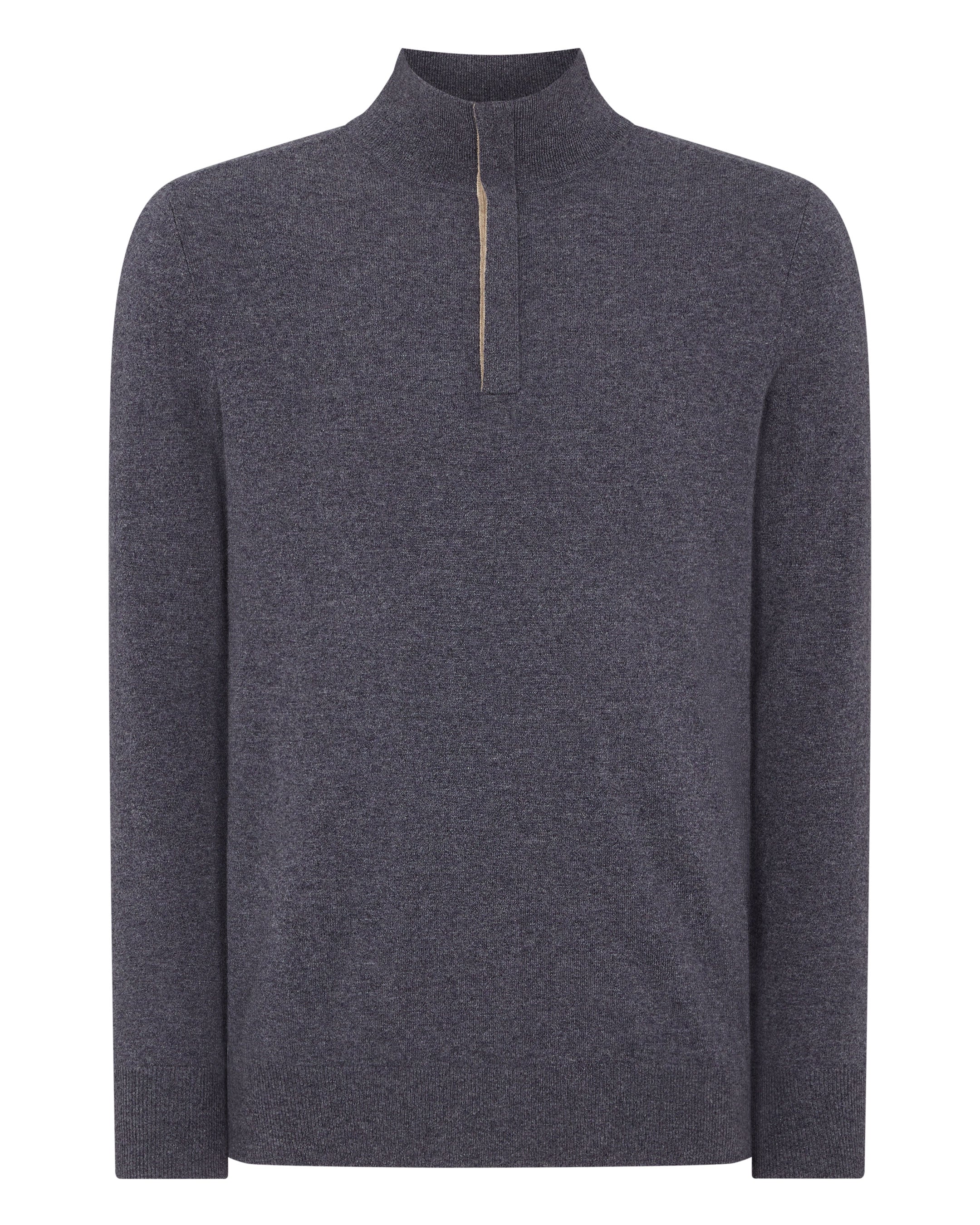 Dark grey half outlet zip jumper