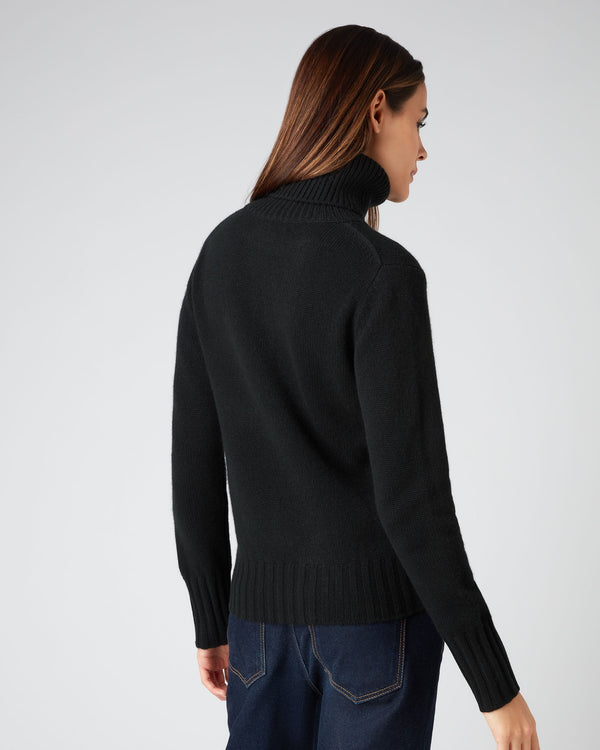 Women's Hazel Chunky Roll Neck Cashmere Jumper 9