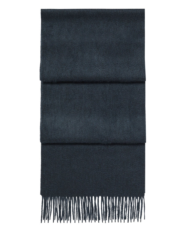 N.Peal Unisex Woven Cashmere Scarf Grigio Blue