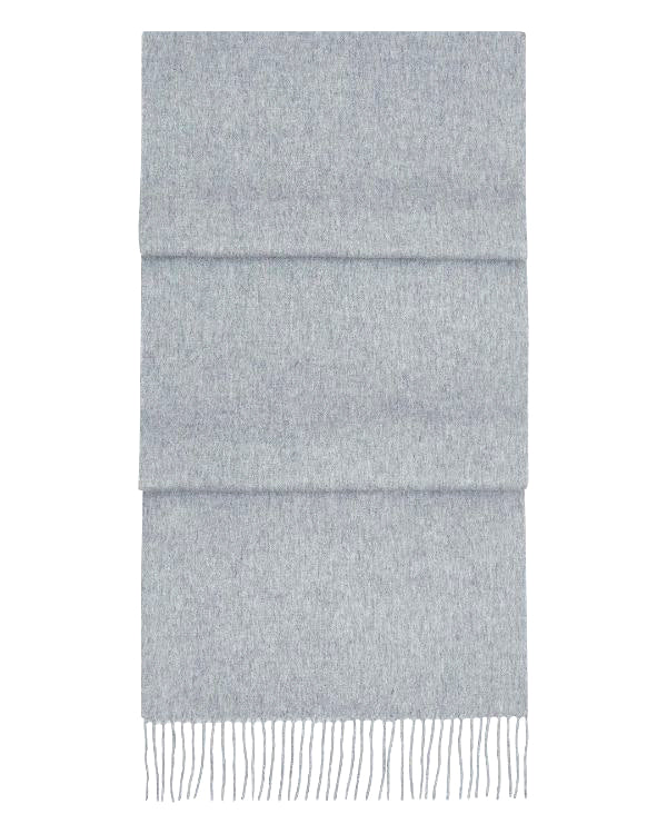 N.Peal Unisex Woven Cashmere Scarf Flannel Grey