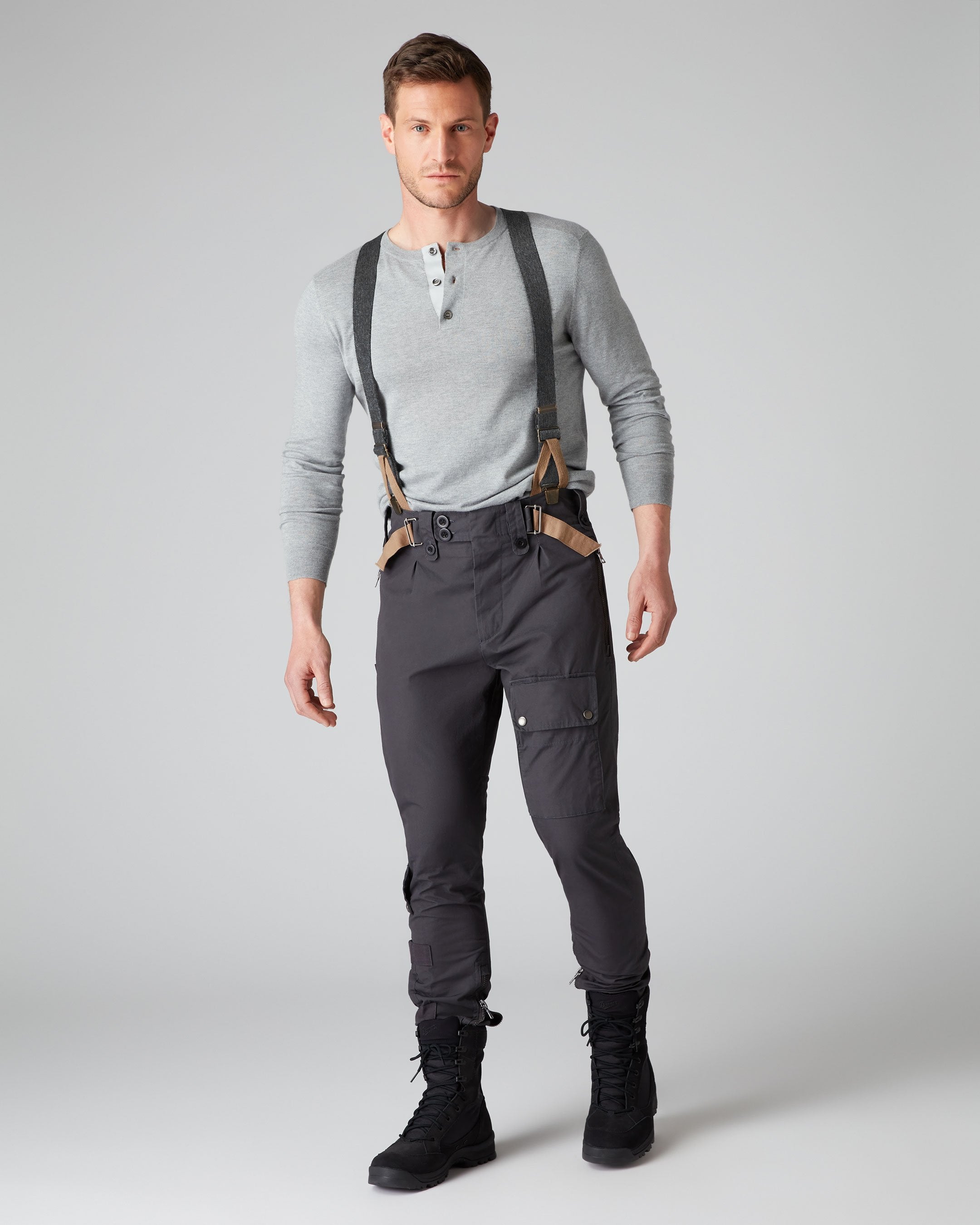 Henley hotsell shirt suspenders