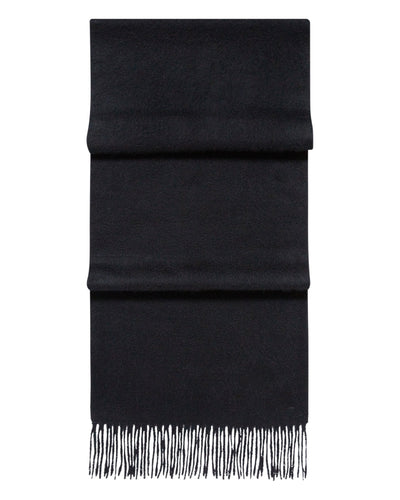 N.Peal Unisex Woven Cashmere Scarf Black