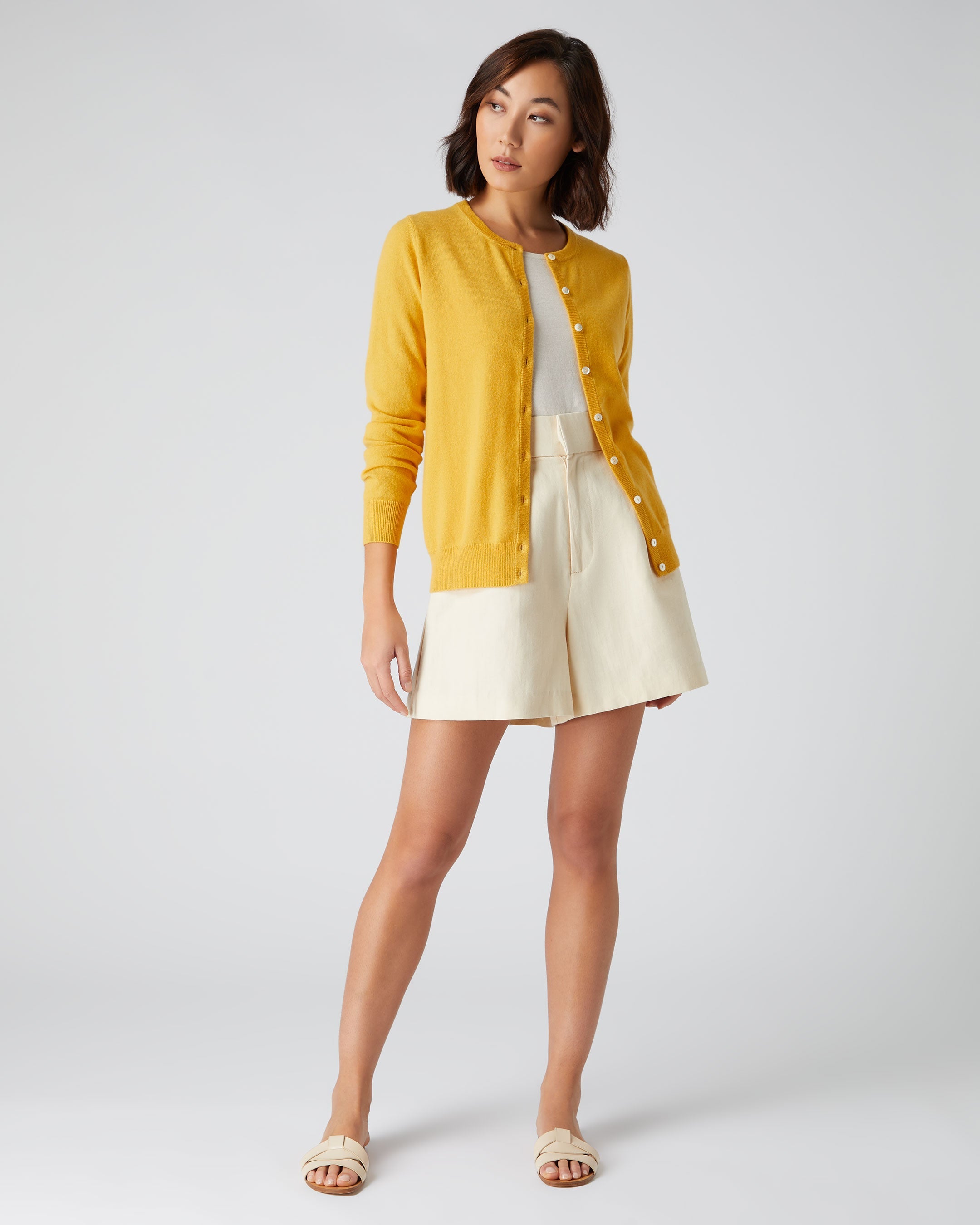 Canary yellow outlet cardigan