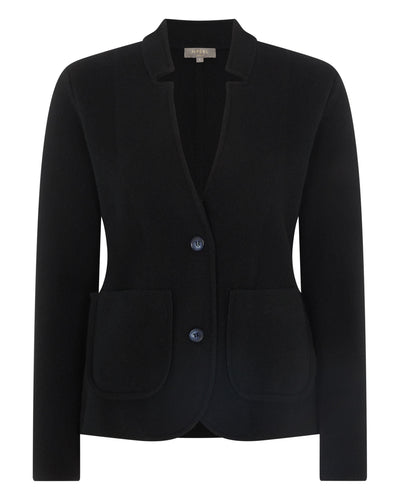 N.Peal Women's Milano Blazer Black