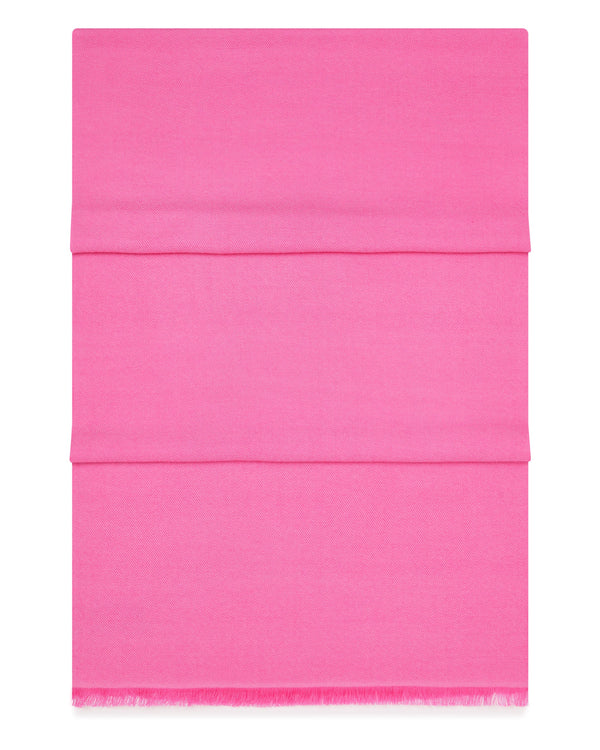 N.Peal Women's Pashmina Cashmere Stole Vibrant Pink