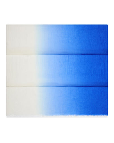N.Peal Women's Dip Dye Cashmere Scarf Blue