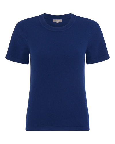 N.Peal Women's Lottie Cashmere T-Shirt French Blue