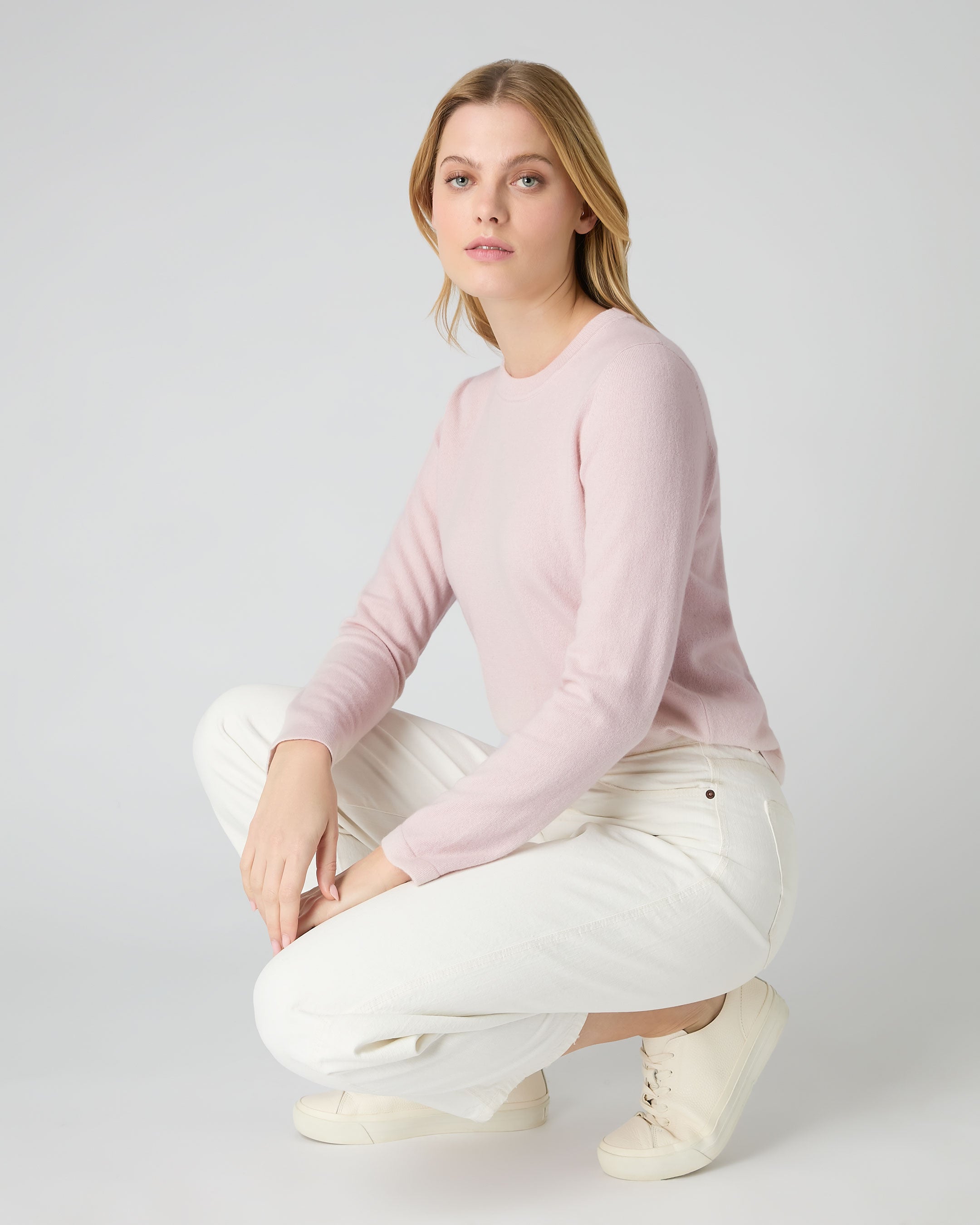 Bright pink clearance cashmere jumper