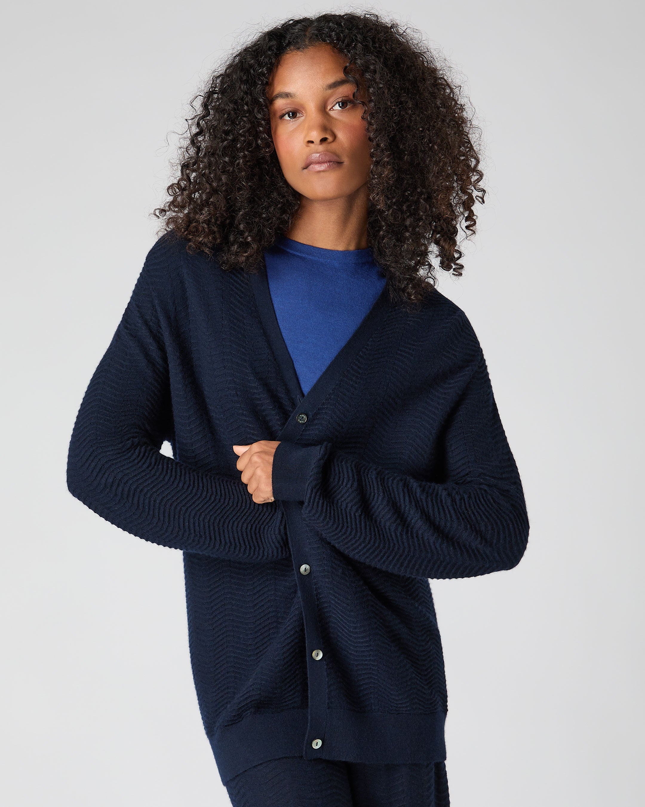 Blue long outlet cardigan womens