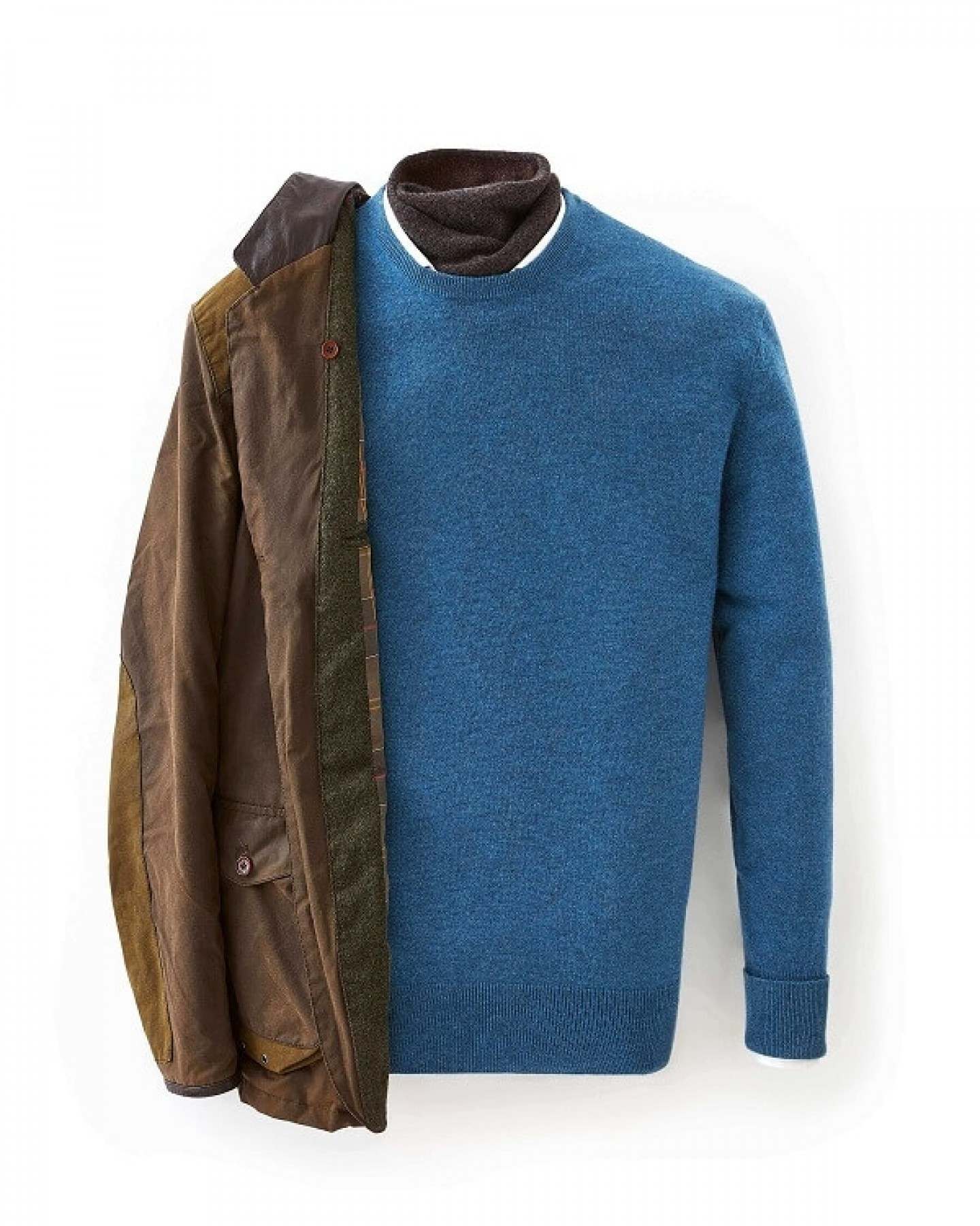 007 Crew Neck Jumper Blue Wave | N.Peal