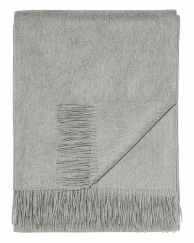N.Peal Unisex Woven Cashmere Blanket Flannel Grey